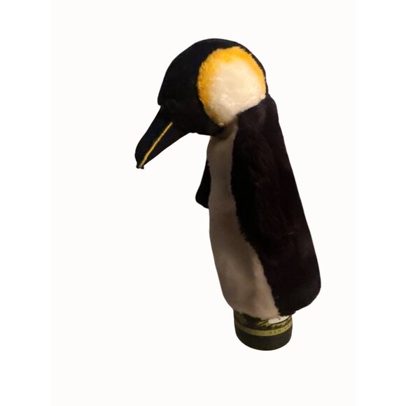 Vintage R. Dakin 1979 Emperor  Plush Hand Black  White yellow  10" Tall - Picture 2 of 6